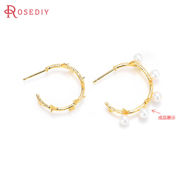 6PCS 18K Gold Color Brass with - Jewelry Making Earring Supplies avis et prix