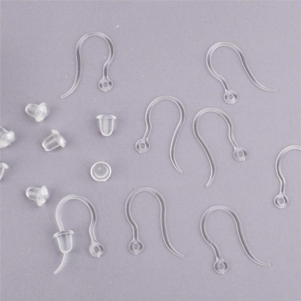 40pcs Clear Plastic Earring Ho - Jewelry Making With Resin avis et prix