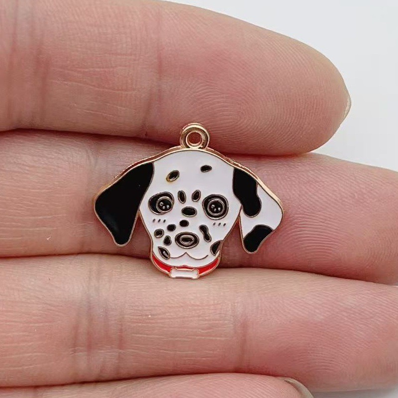 12pcs cartoon pet spotted dog  - Jewelry Making Jewelry avis et prix