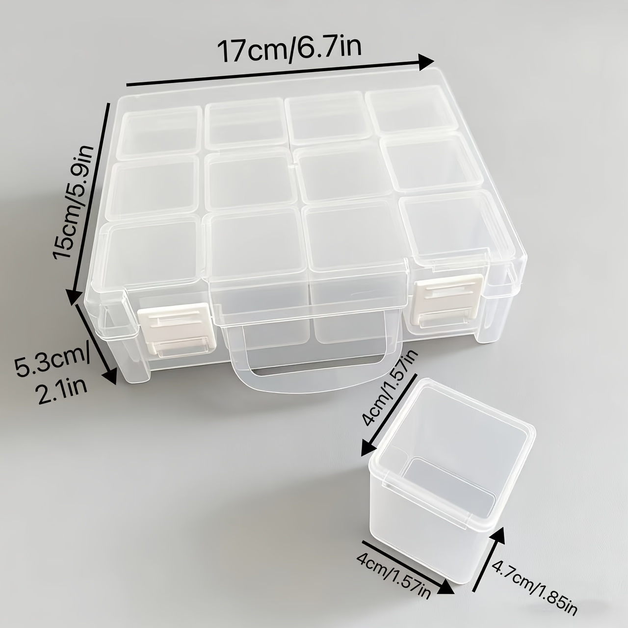 12-Grid Large Capacity Plastic - Jewelry Making Organizer avis et prix