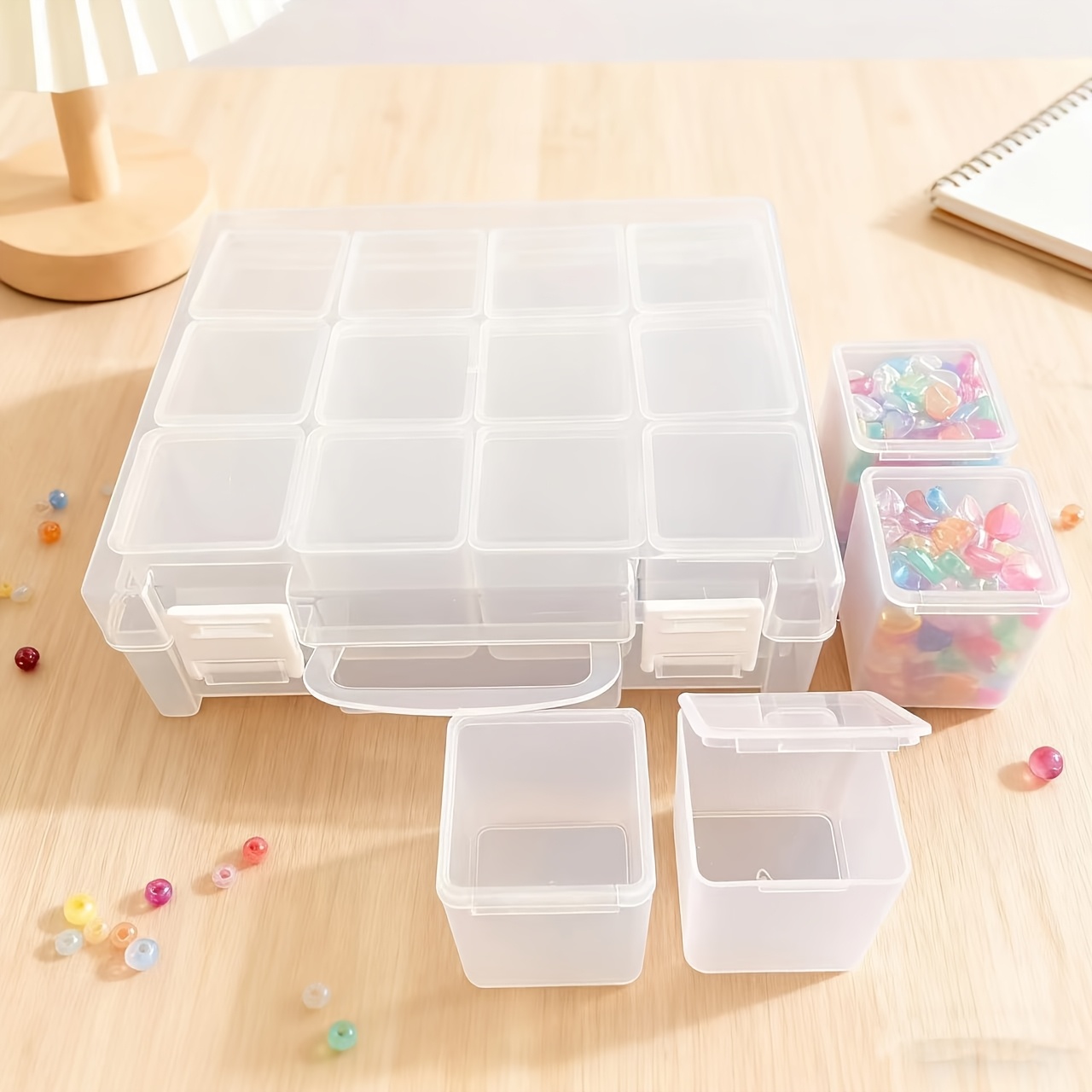 12-Grid Large Capacity Plastic - Jewelry Making Organizer avis et prix