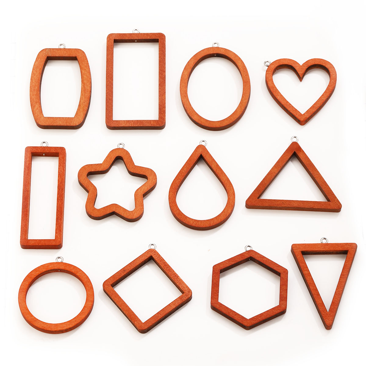 10PCS Triangle Rectangle Wood  - Jewelry Making With Resin avis et prix