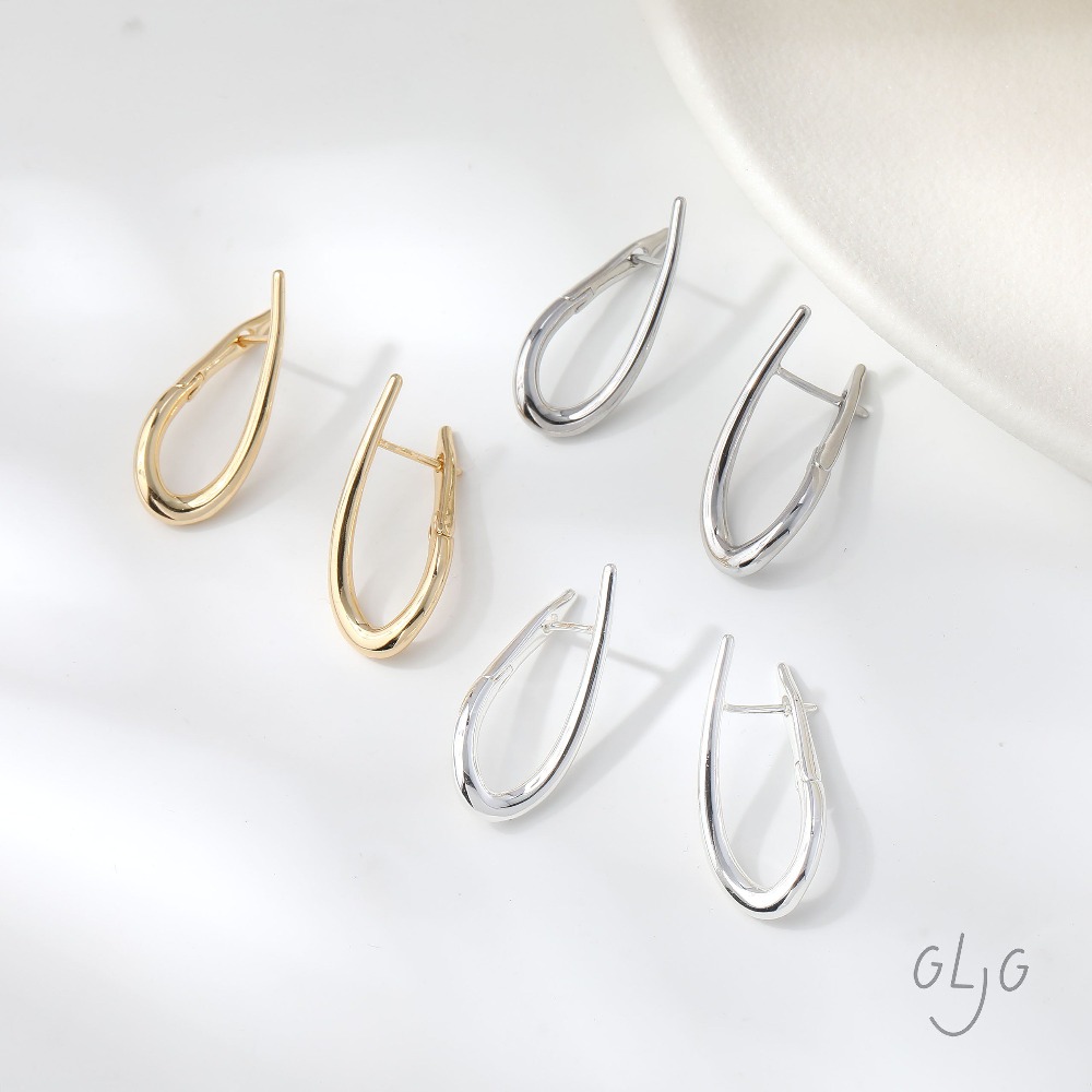4PCS Twisted Shape Ear Studs D - Jewelry Making Earring Supplies avis et prix