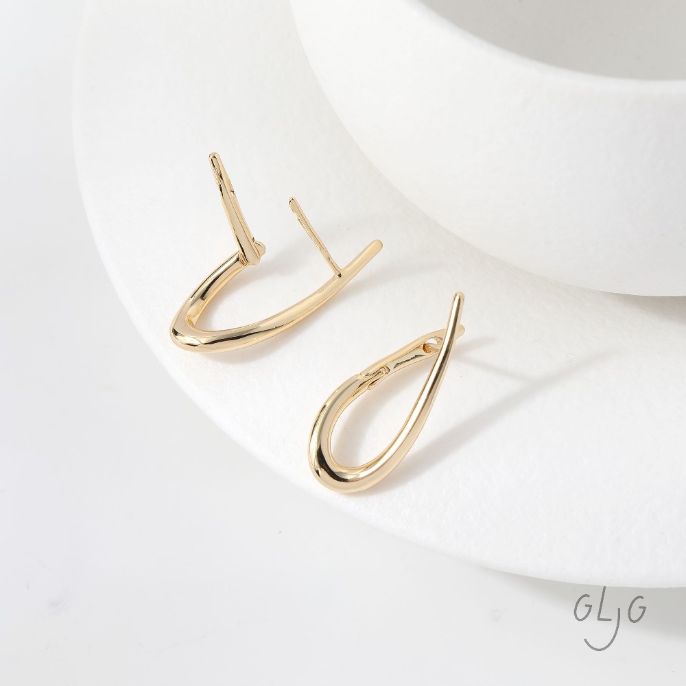 4PCS Twisted Shape Ear Studs D - Jewelry Making Earring Supplies avis et prix