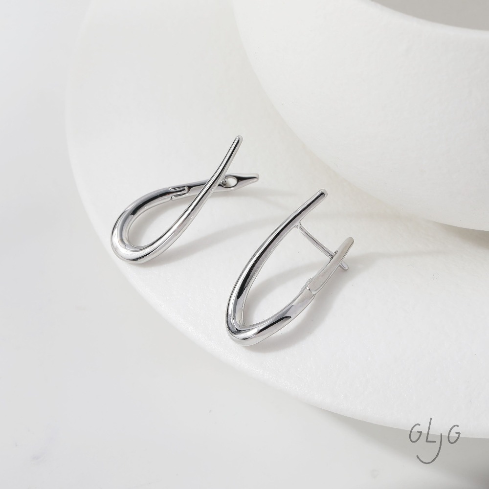 4PCS Twisted Shape Ear Studs D - Jewelry Making Earring Supplies avis et prix