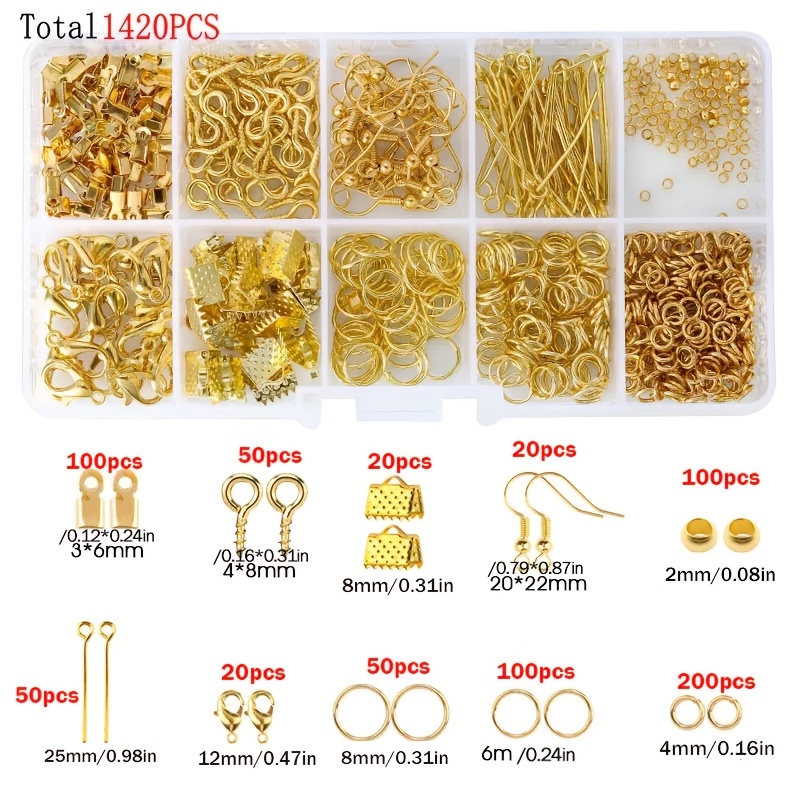 1420pcs 1box Jewelry Findings  - Jewelry Making Rings avis et prix