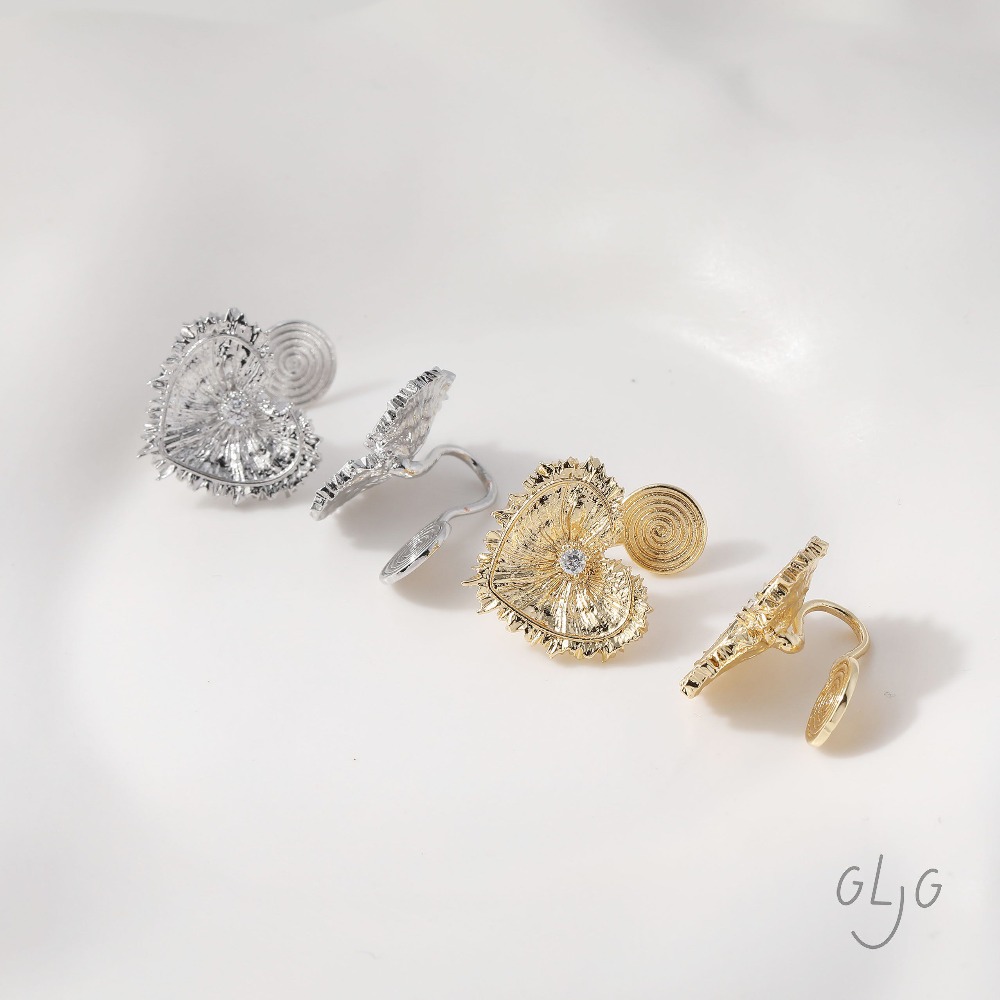 4PCS Heart Charms Stud Earring - Jewelry Making Earring Supplies avis et prix