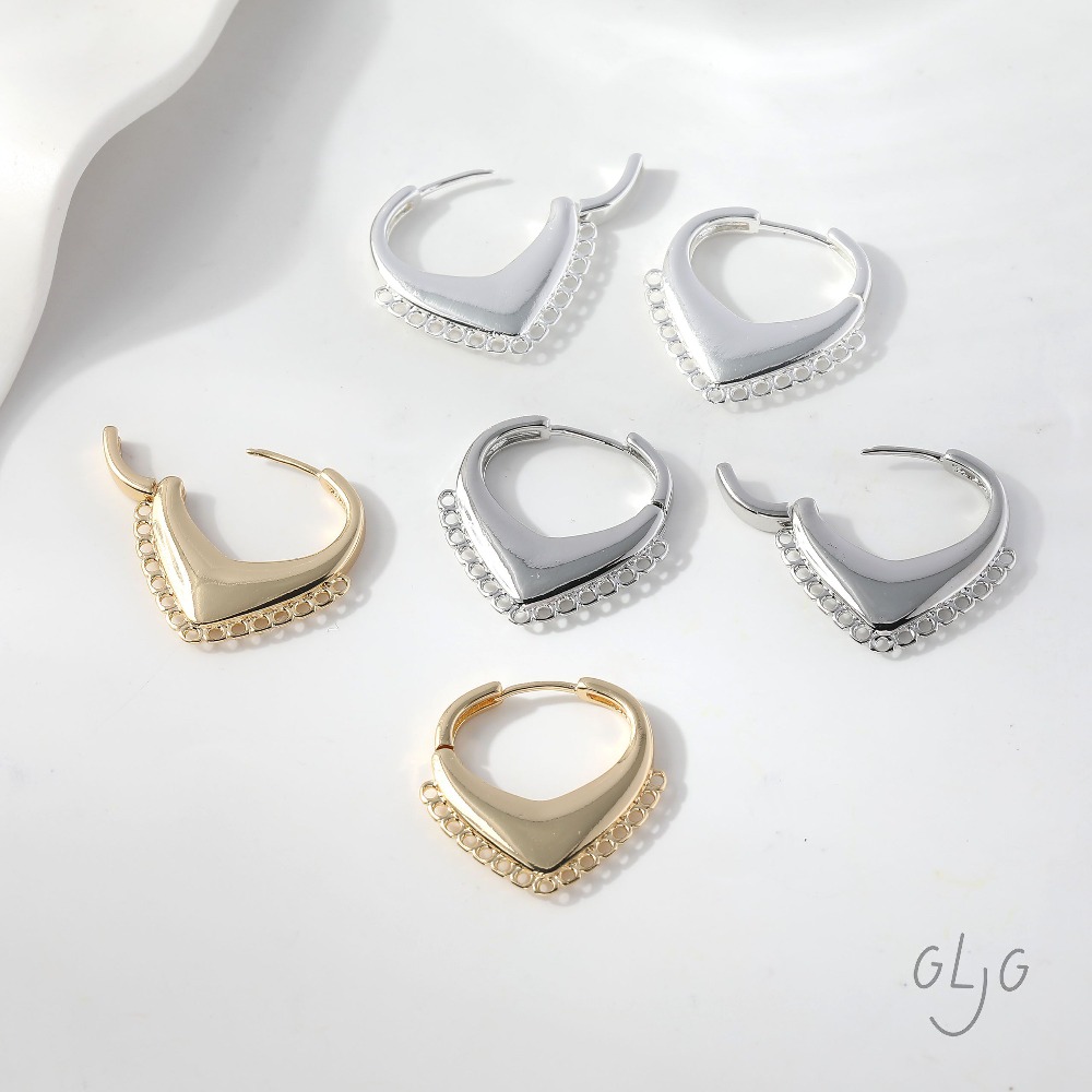 4PCS Dainty Heart Ear Studs Di - Jewelry Making Earring Supplies avis et prix