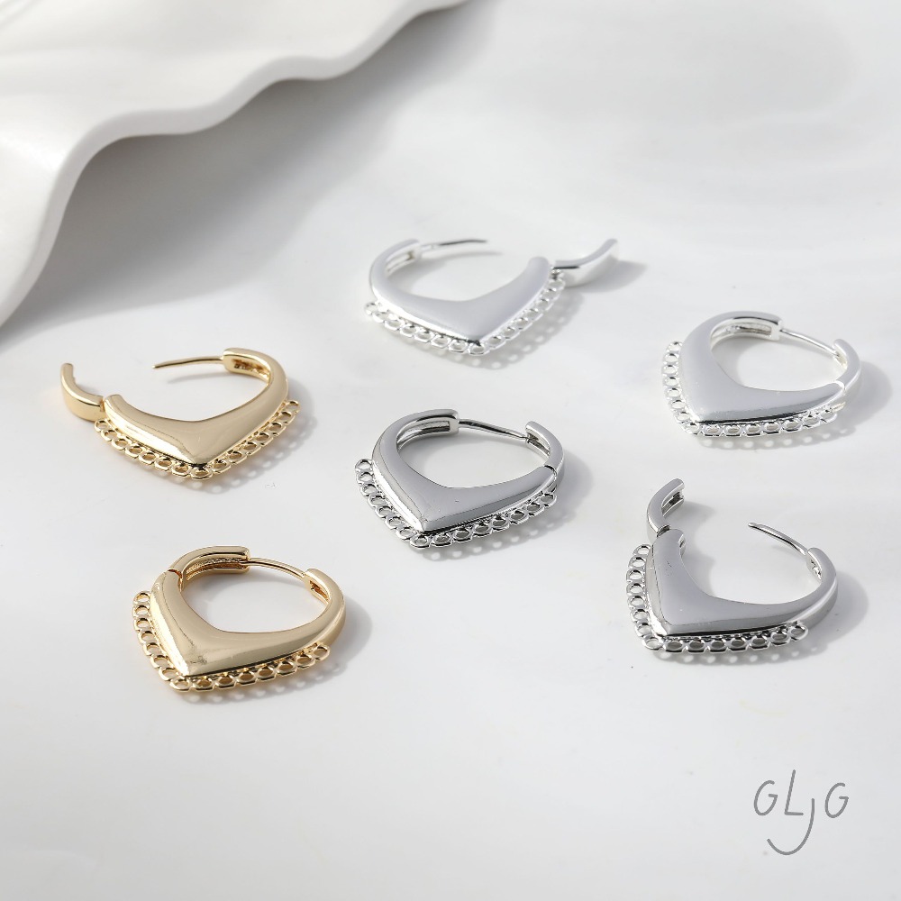 4PCS Dainty Heart Ear Studs Di - Jewelry Making Earring Supplies avis et prix