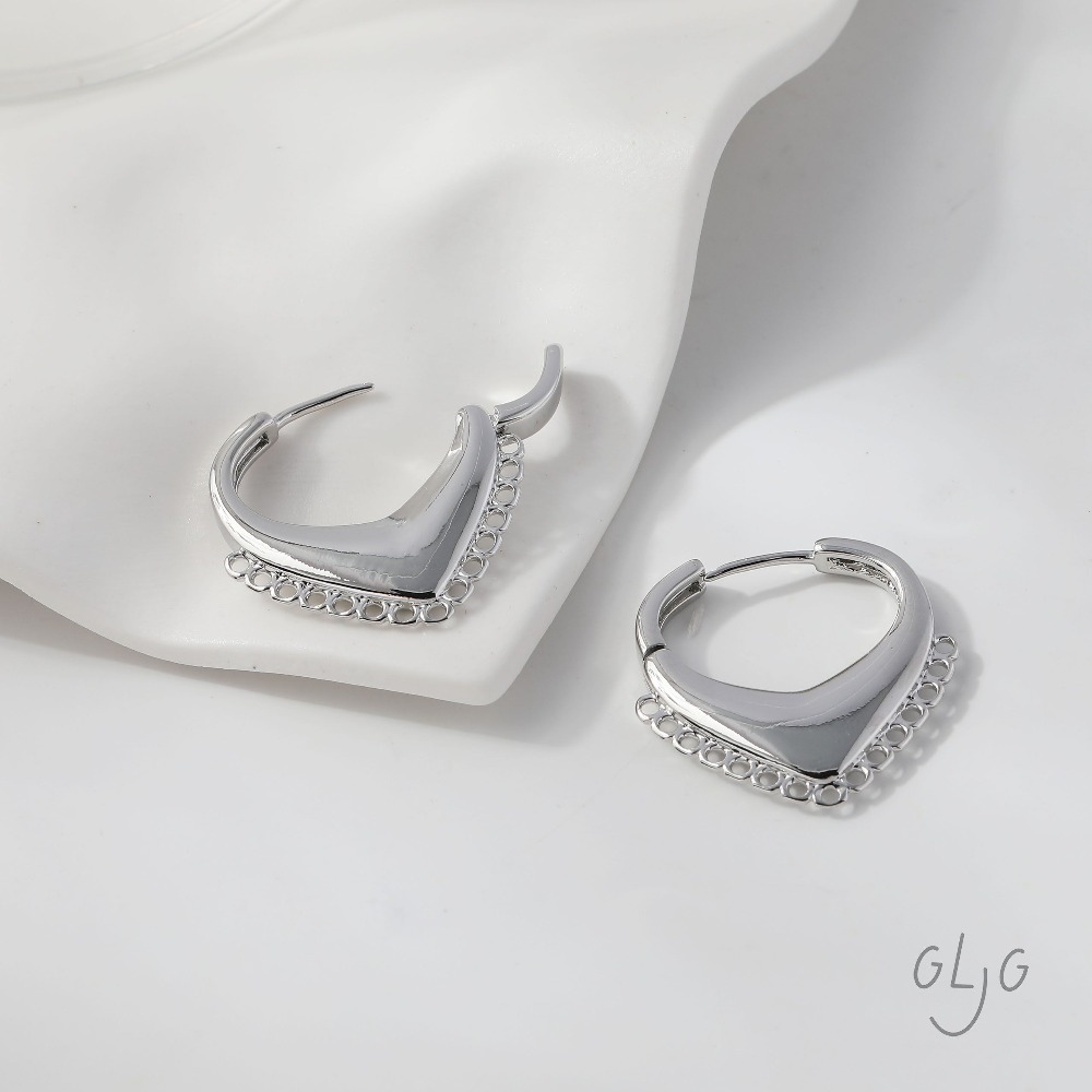 4PCS Dainty Heart Ear Studs Di - Jewelry Making Earring Supplies avis et prix