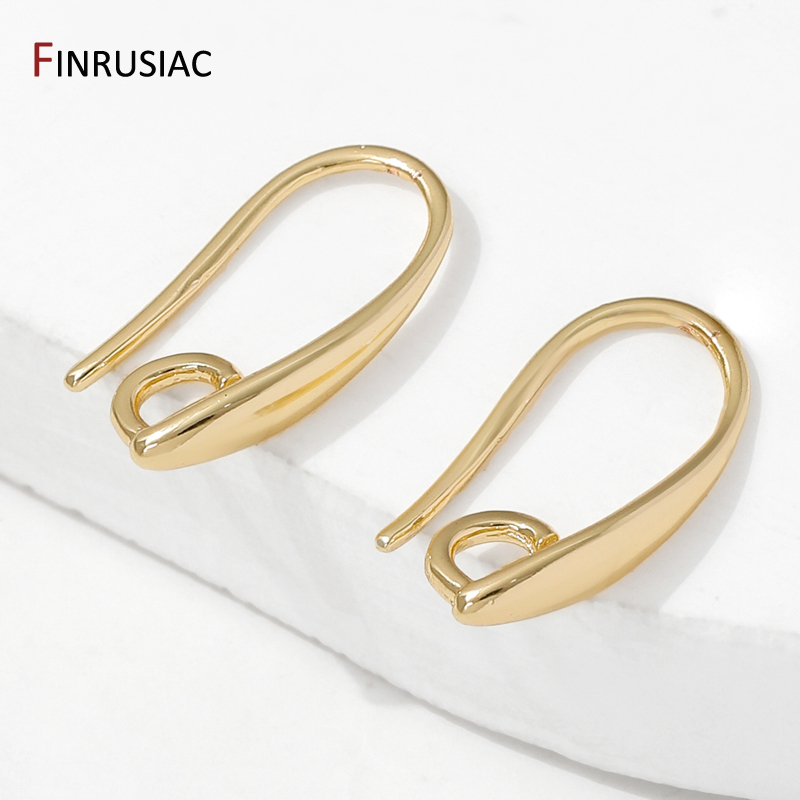 14K Gold Plated Brass Smooth E - Jewelry Making Earring Supplies avis et prix