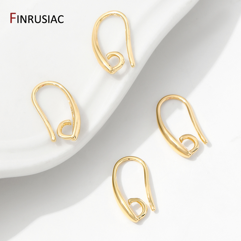 14K Gold Plated Brass Smooth E - Jewelry Making Earring Supplies avis et prix