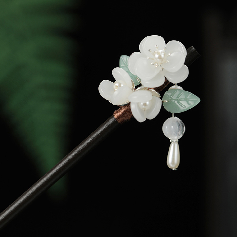 Retro Flower Hairpin With Pear - Jewelry Making With Beads avis et prix