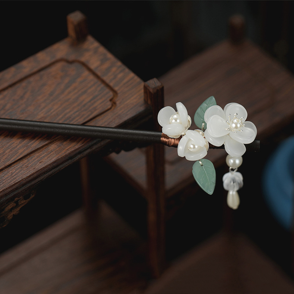 Retro Flower Hairpin With Pear - Jewelry Making With Beads avis et prix