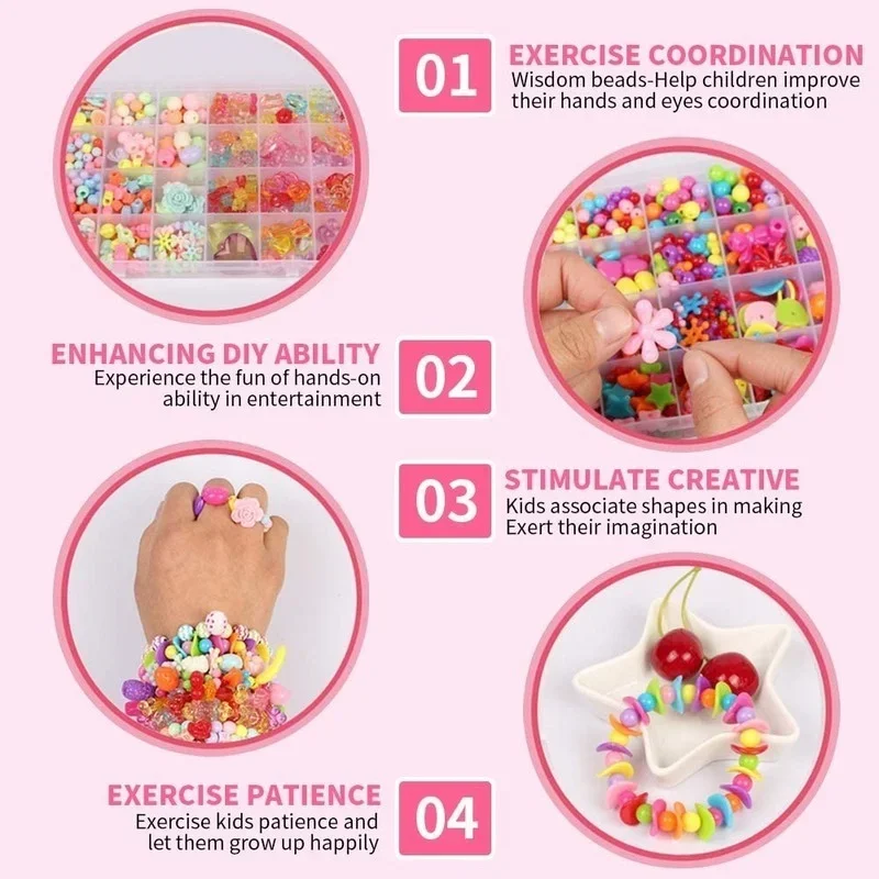Girls DIY Bead Set Jewelry Mak - Jewelry Making Kits For Kids avis et prix